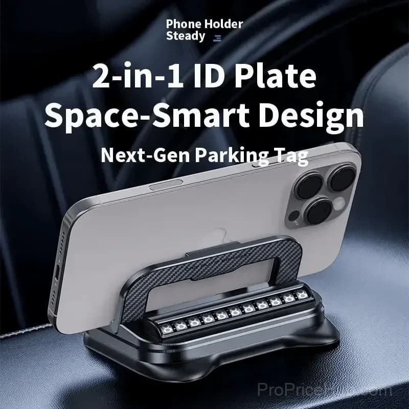 Foldable Silicone Parking Plate Phone Holder - View 1