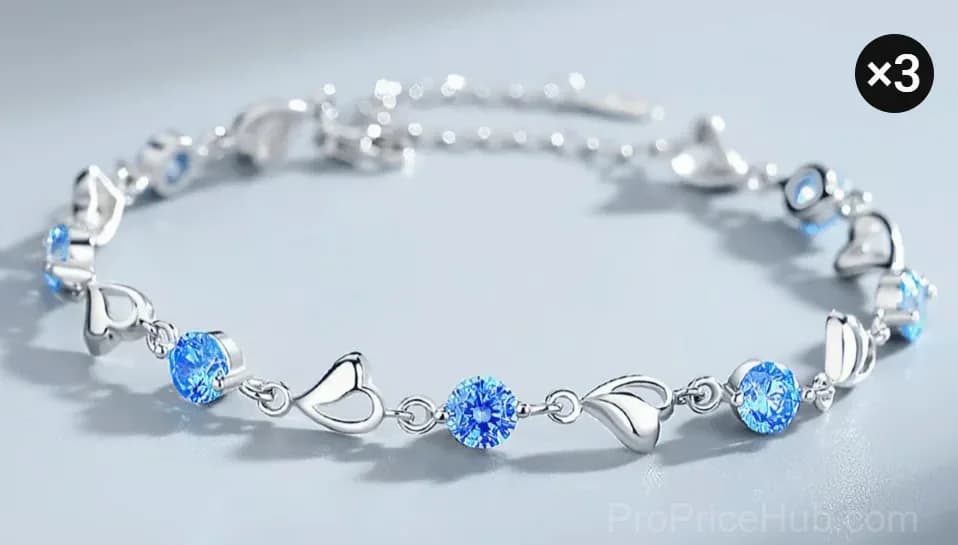 Sparkling Lucky Clover Bracelet, Single - View 19