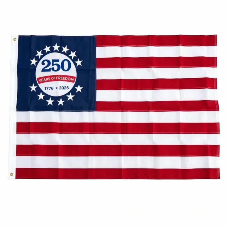 250th Anniversary USA Commemorative Flag - 3x5 Ft - View 6