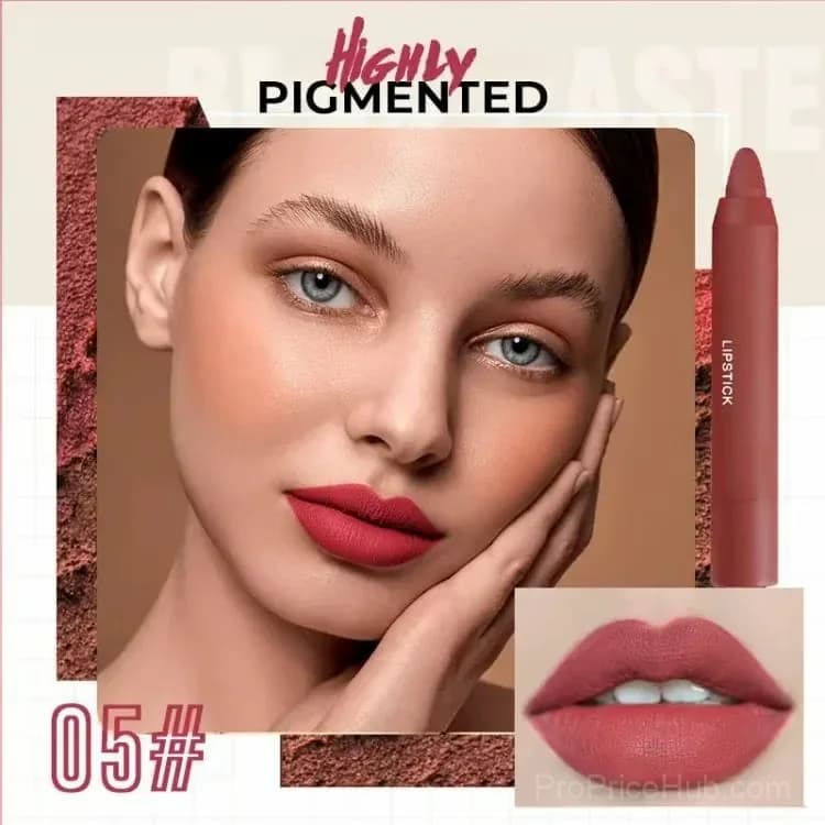 12-Color Matte Lipstick Pen - 01# - View 2