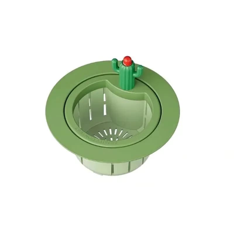 Cactus Kitchen Sink Strainer Basket, Green, Large - View 1
