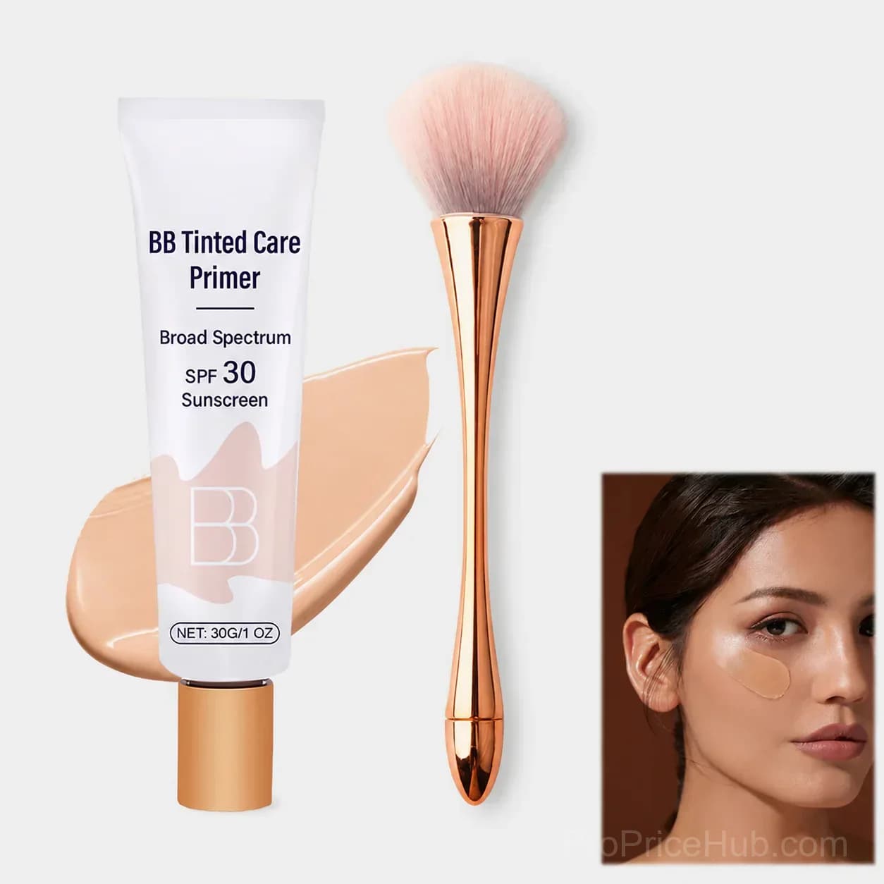 Moisturizing BB Cream Concealer SPF 30+ with Brush - View 4