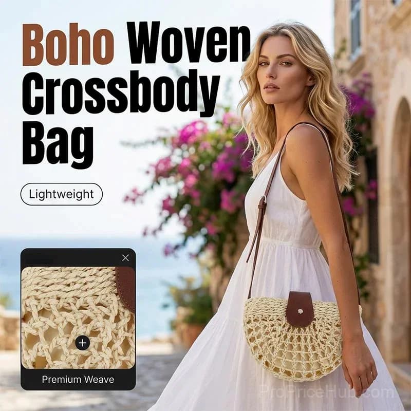 Woven Crossbody Bag for Women - View 2
