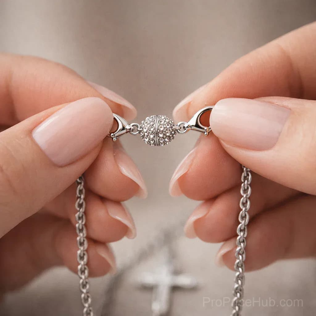 Magnetic Necklace Clasps and Closures for Jewelry - View 3