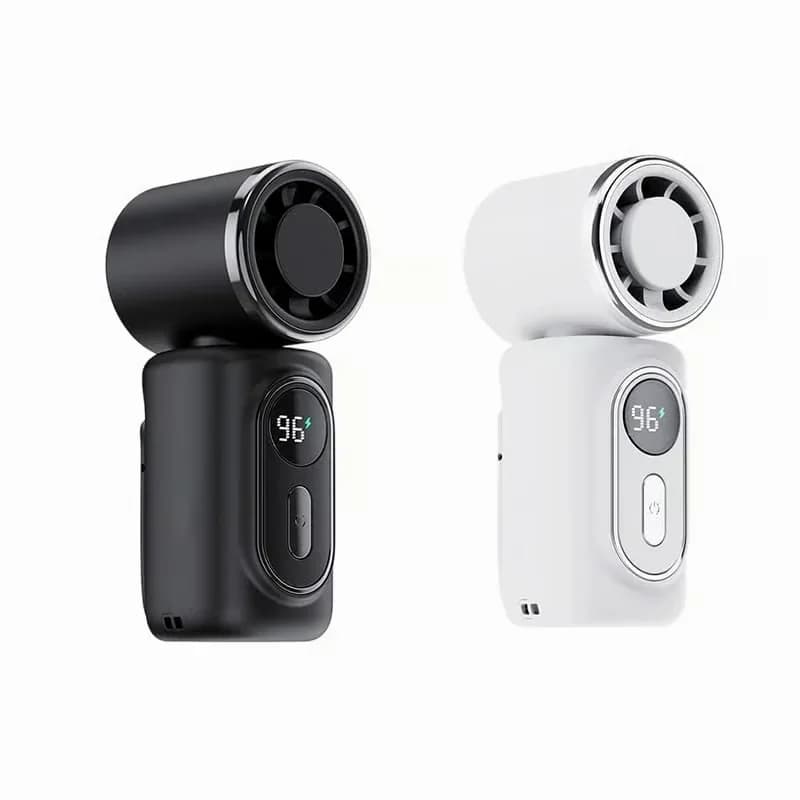 Mini Portable Handheld Clip-On Fan, Black - View 7