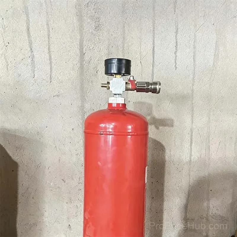 Air Tank Valve Adapter Four-Way Connector with Valve - View 3