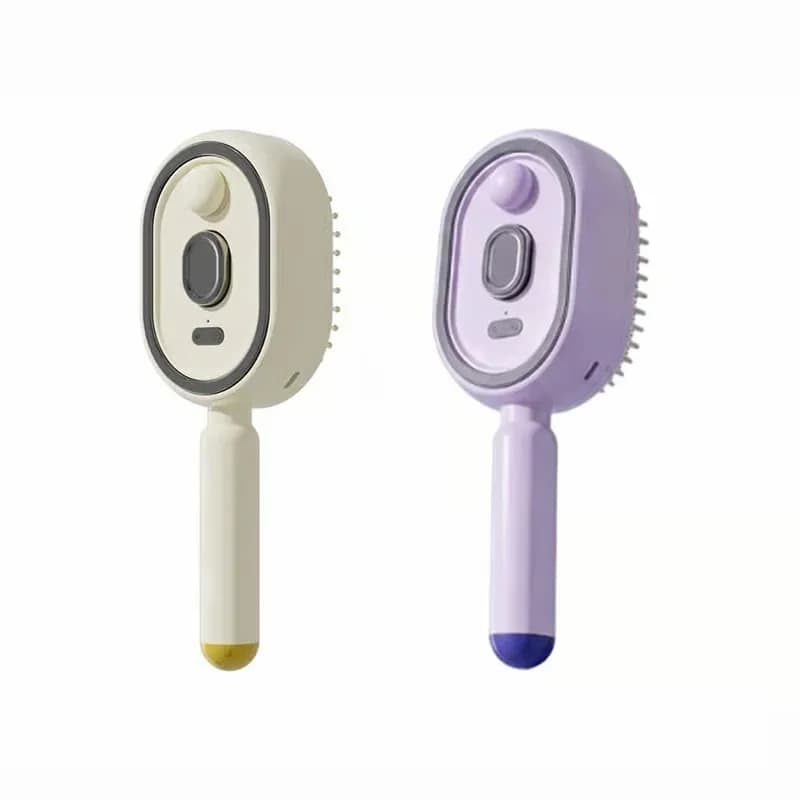 Electric Spray Air Cushion Massage Comb, White - View 8