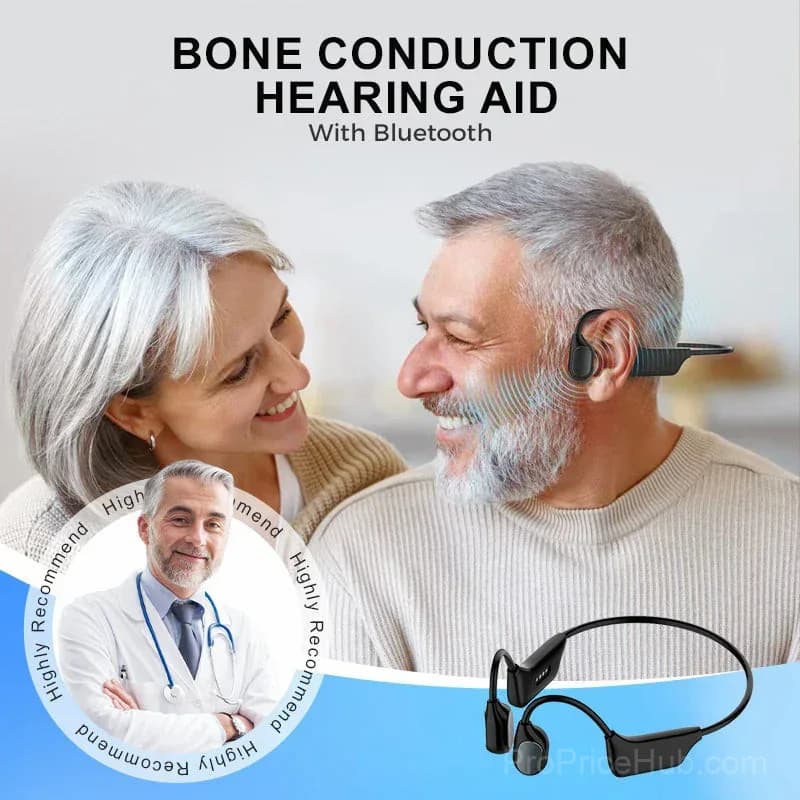Bone Conduction Smart Hearing Aid Bluetooth Earphones - View 3