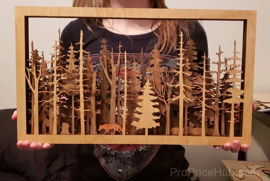 Handcrafted 3D All Natural Forest Wildlife Art - View 2