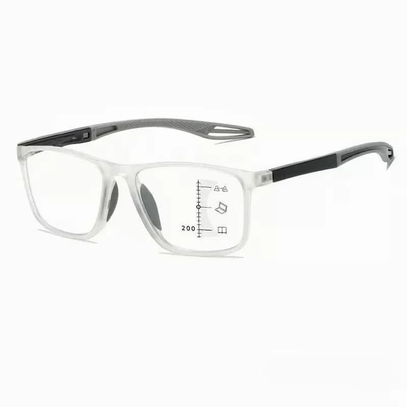 VisionSync Multifocal Reading Glasses, Orange, Age 45-49, 100° - View 12
