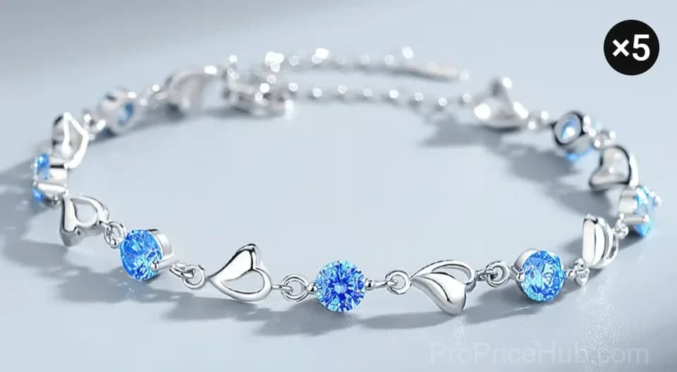 Sparkling Lucky Clover Bracelet, Single - View 20