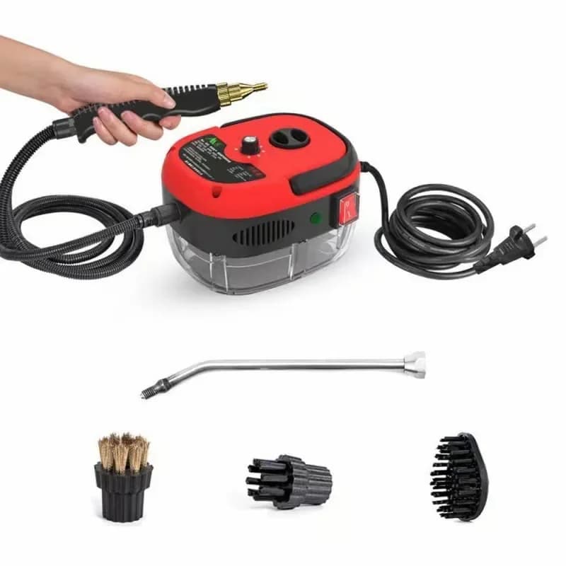 Handheld Steam Cleaner, Red, Single Knob Control - View 1