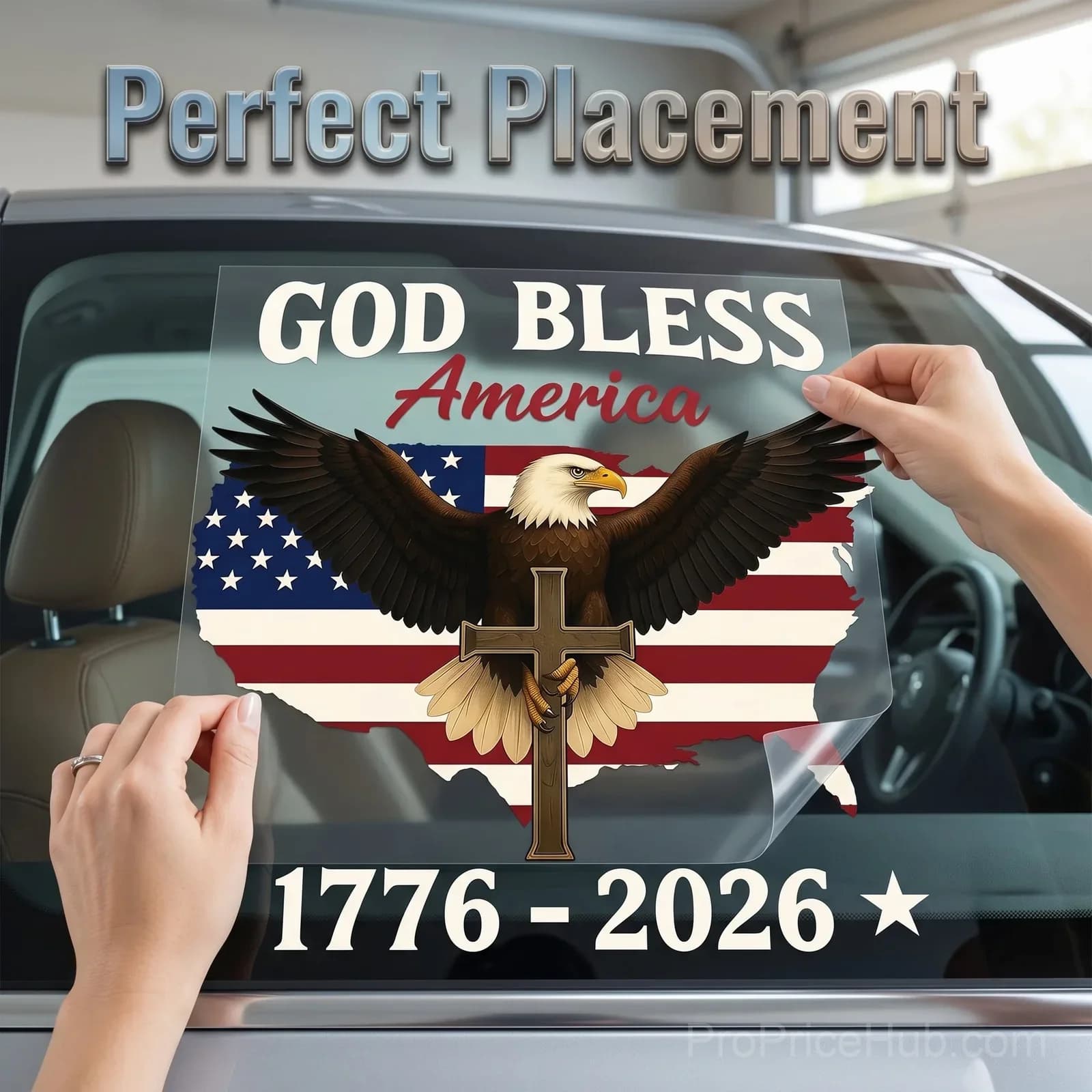 God Bless America 2026 Semicentennial Sticker Decal - Alt