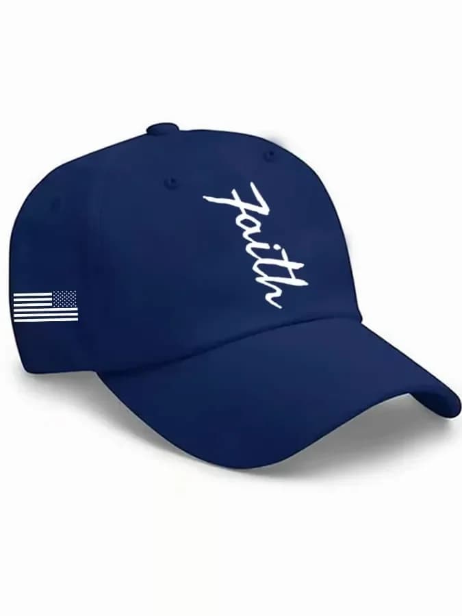 Unisex Faith & Flag Print Baseball Cap - View 1