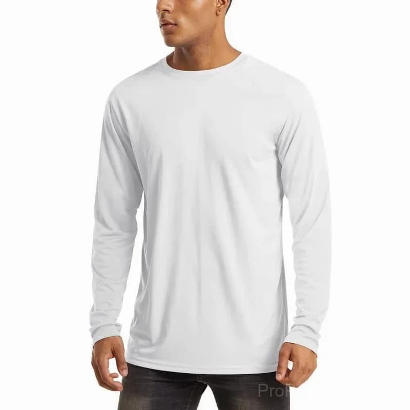 Men's UPF 50+ Long Sleeve Performance Shirt - Quick Dry, Lightweight, Breathable - View 1
