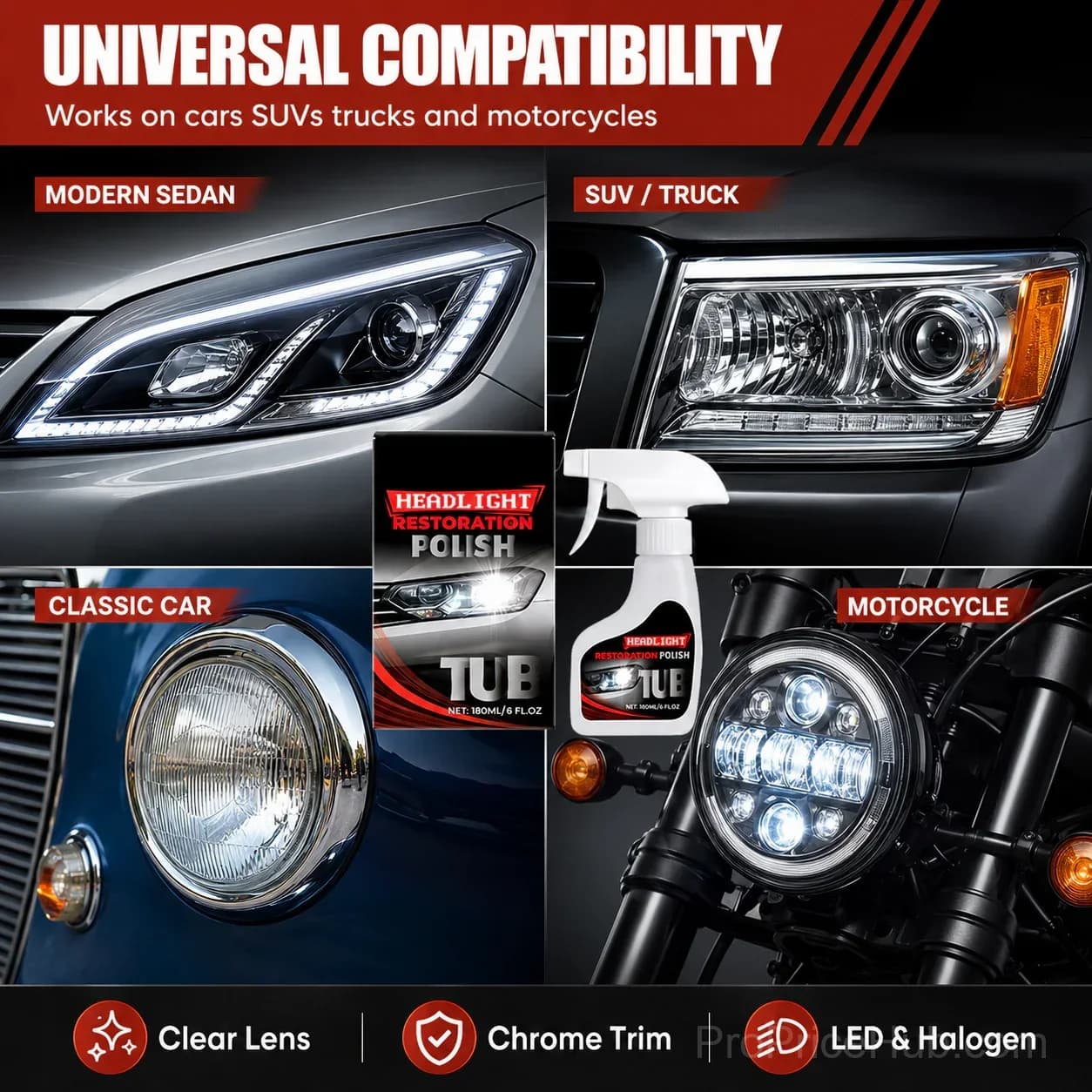 Car Headlight Restoration Kit – Restore Dull Lights - View 6