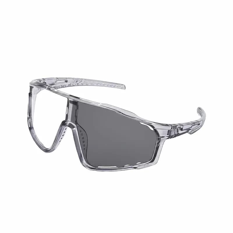 Photochromic UV Protection Sports Sunglasses, Transparent Gray - Main