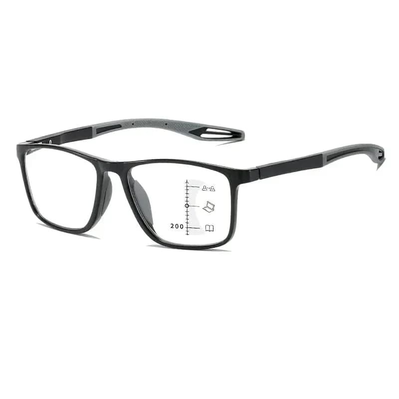 VisionSync Multifocal Reading Glasses, Orange, Age 45-49, 100° - View 11