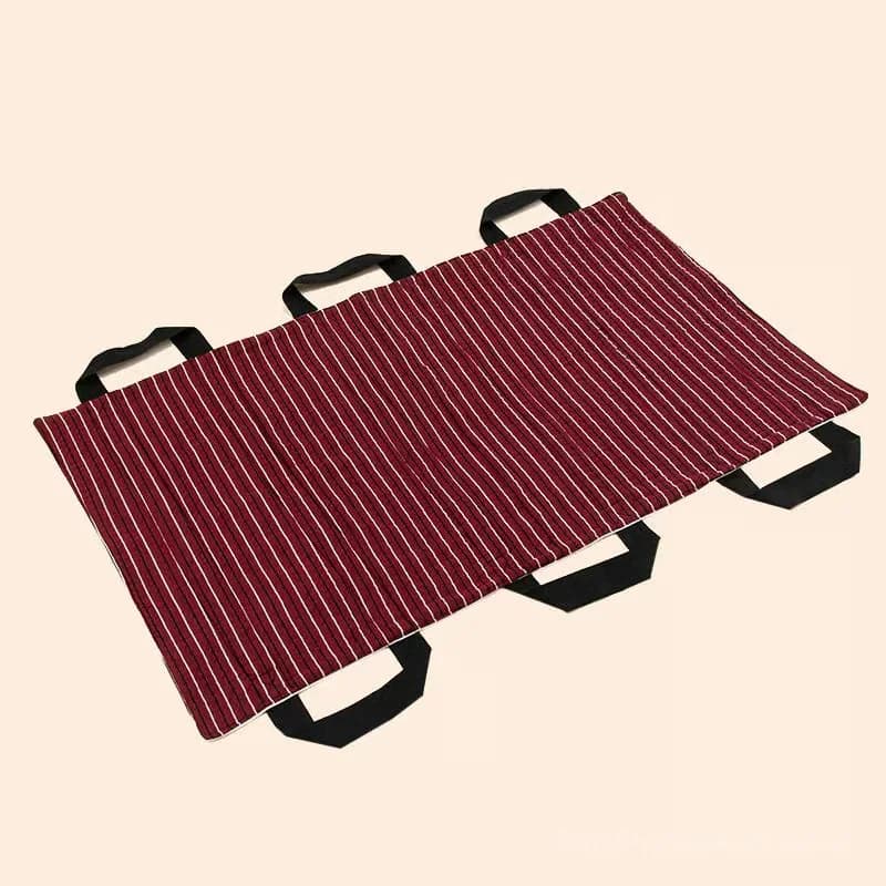 Stand Assist Transfer Bed Pad with Handles, Red Regular - View 3