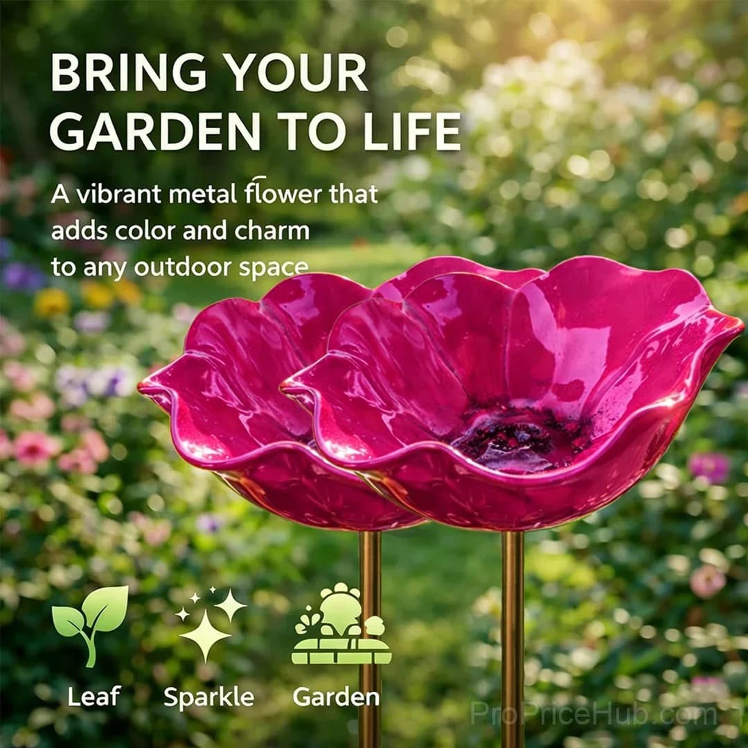Handmade Metal Flower Garden Stake - View 30