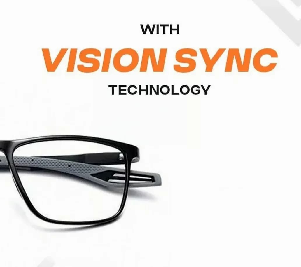VisionSync Multifocal Reading Glasses, Orange, Age 45-49, 100° - Alt