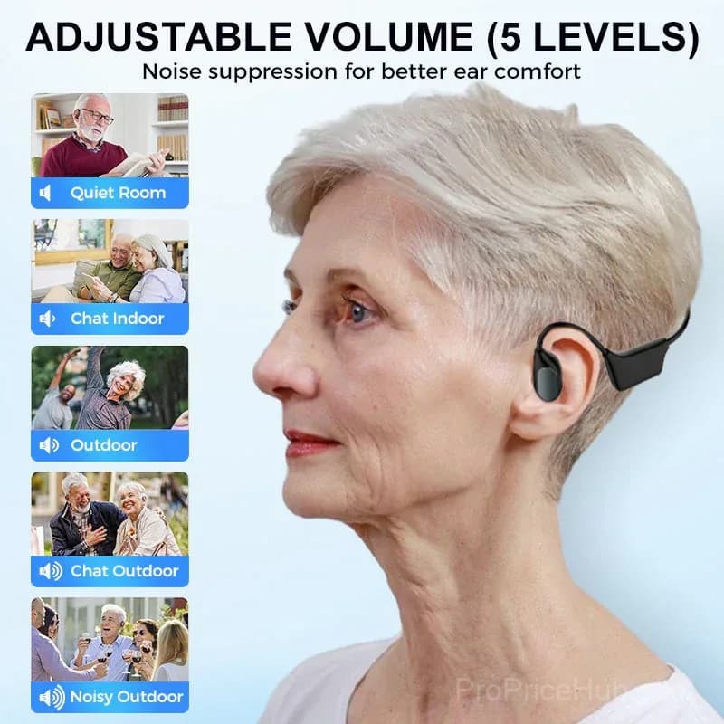 Bone Conduction Smart Hearing Aid Bluetooth Earphones - View 4