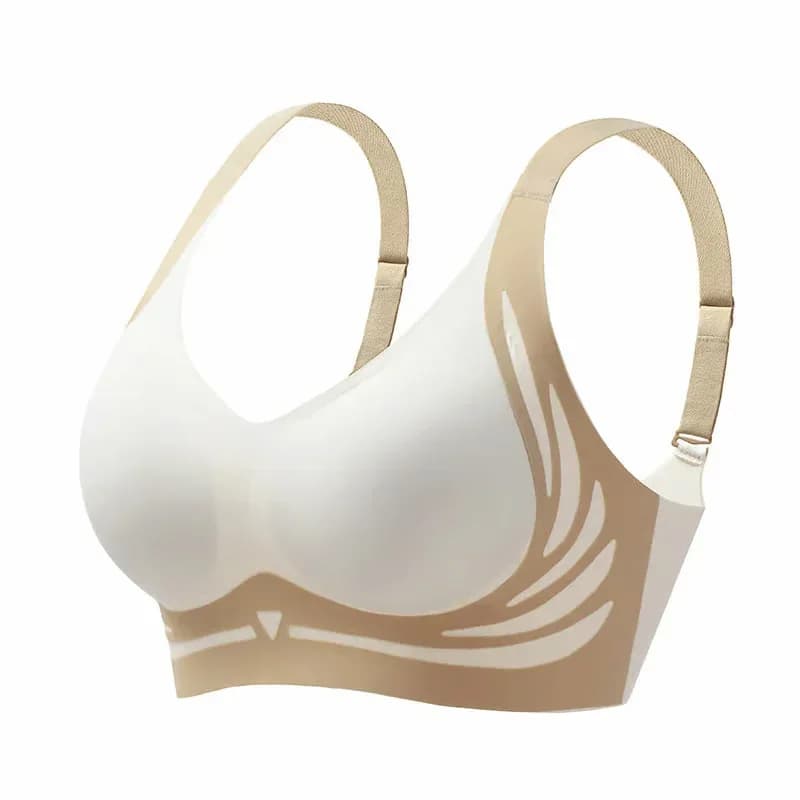 Women's Wire-Free Anti-Sagging Push-Up Bra, Green, M (B/C) - View 9