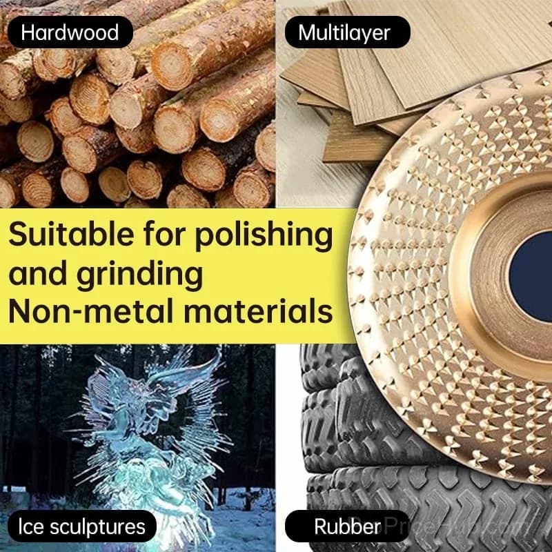 Heavy-Duty Wood Carving Disc Set (3 Pieces) - View 6