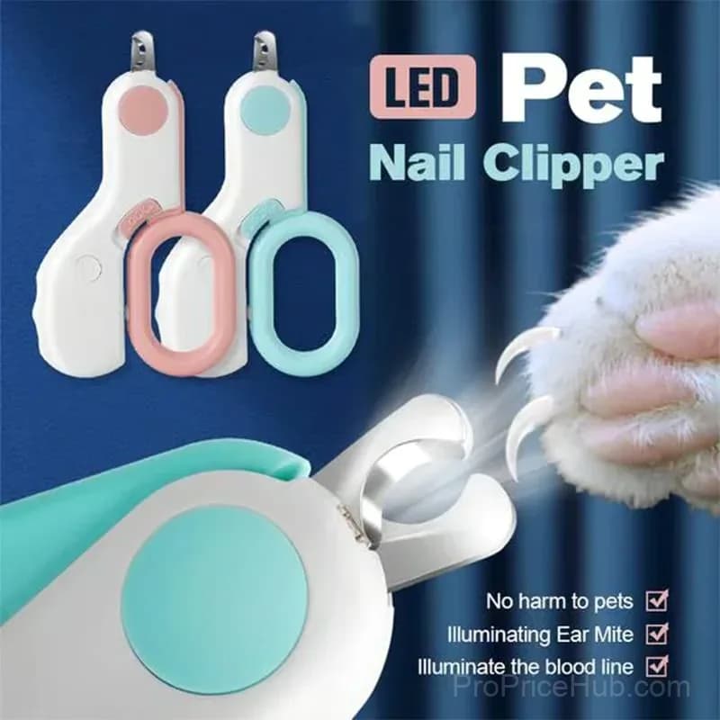Blue LED Pet Nail Clipper for Grooming - View 1