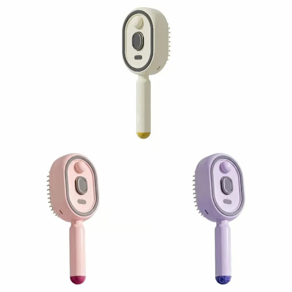 Electric Spray Air Cushion Massage Comb, White - View 2