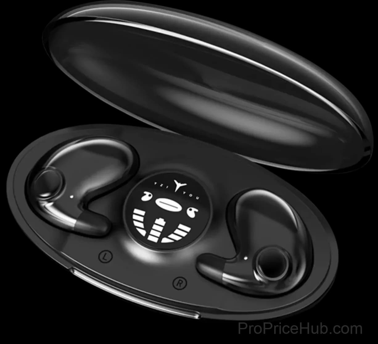 Invisible Sleep Wireless Earphone, IPX5 Waterproof, Black - View 1