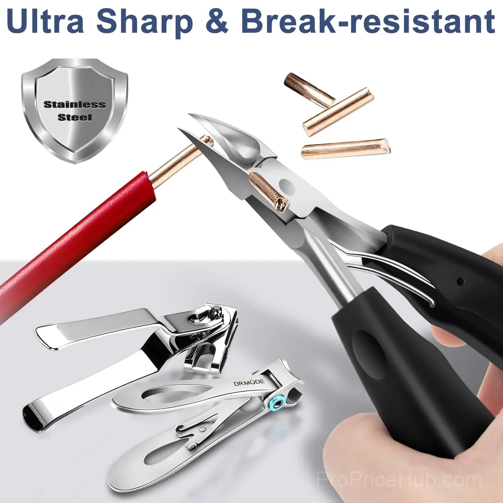 6-in-1 Thick Toenail Clippers and Pedicure Tool Kit with Case - View 5