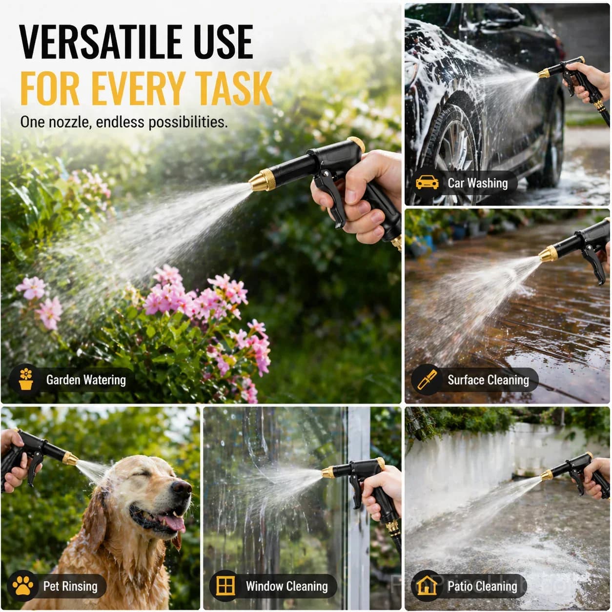 High-Pressure Home Car Wash & Garden Sprayer - View 2