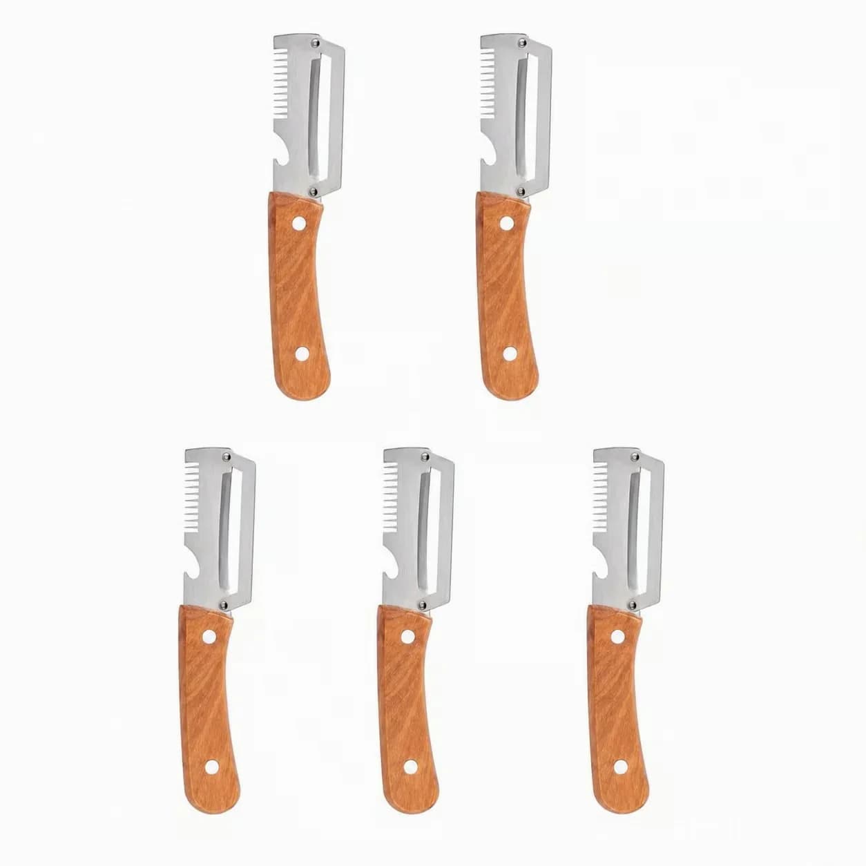 4-Piece Stainless Steel Fruit Peeler and Julienne Peeler Set - View 7