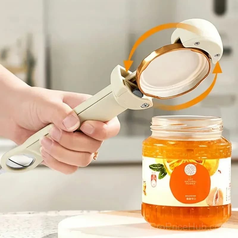 Multifunctional Magnetic Can Opener, Red - View 3