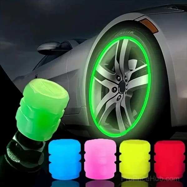 Luminous Tire Valve Stem Caps - Glow in the Dark - Main