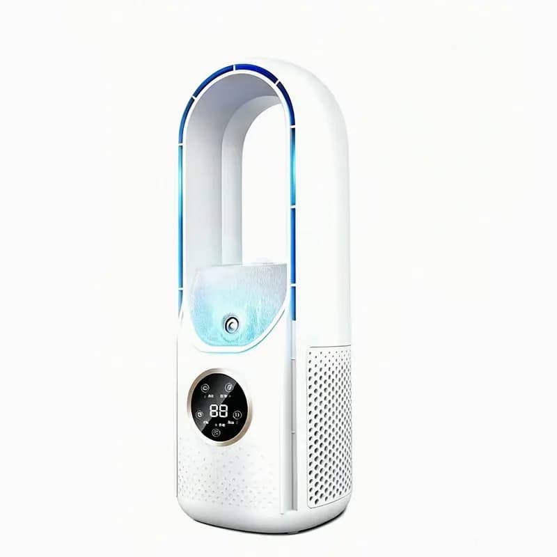 USB Desktop Air Cooler Fan, Standard Model, White - View 14