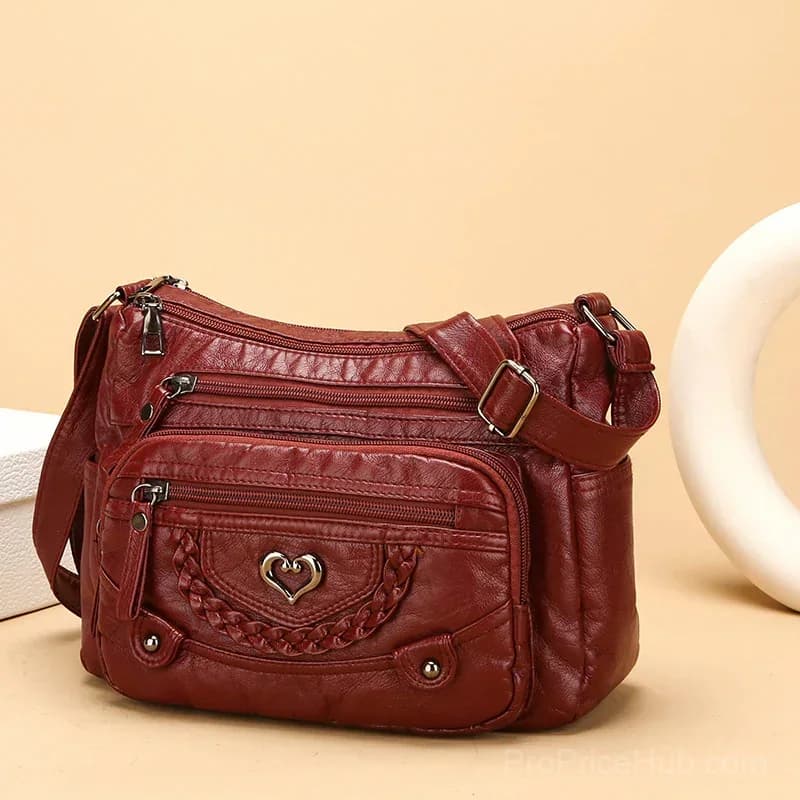 Women's Soft PU Leather Multi-Pocket Crossbody Bag - View 10