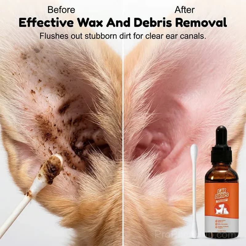 Natural Dog & Cat Ear Drops for Itching & Wax Build-Up - View 3
