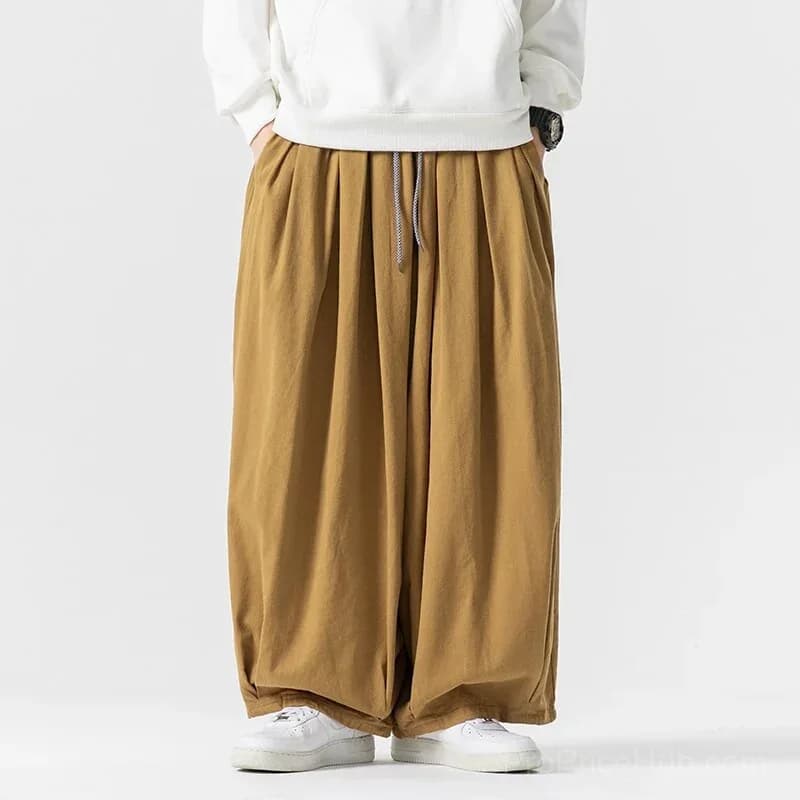 Big & Tall Men's Ultra-Wide Loose Japanese Overalls M-5XL - View 3