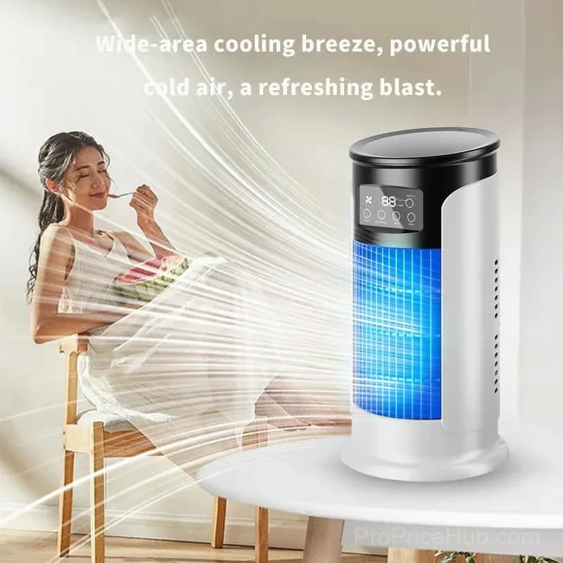 USB Desktop Air Cooler Fan, Standard Model, White - View 5