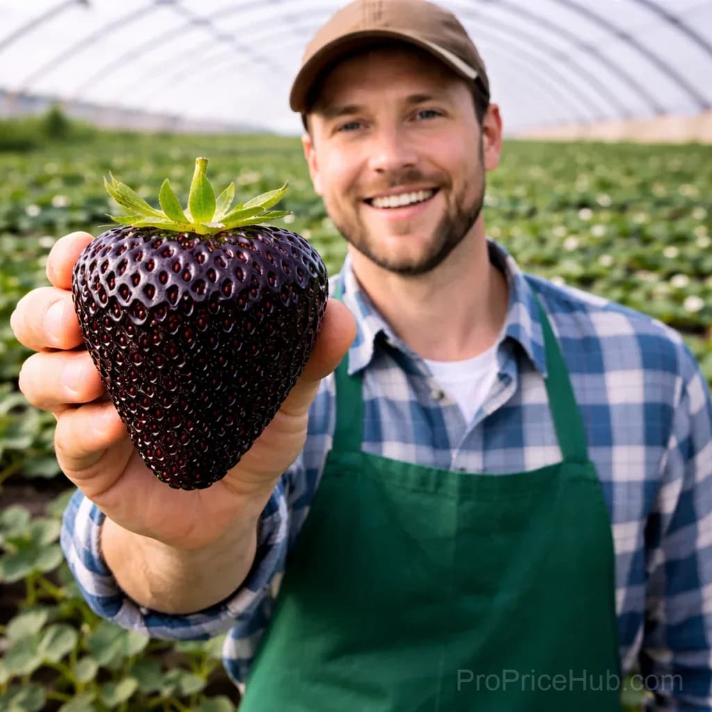 Giant Black Diamond Strawberry Seeds – Sweet & Easy to Grow - View 1