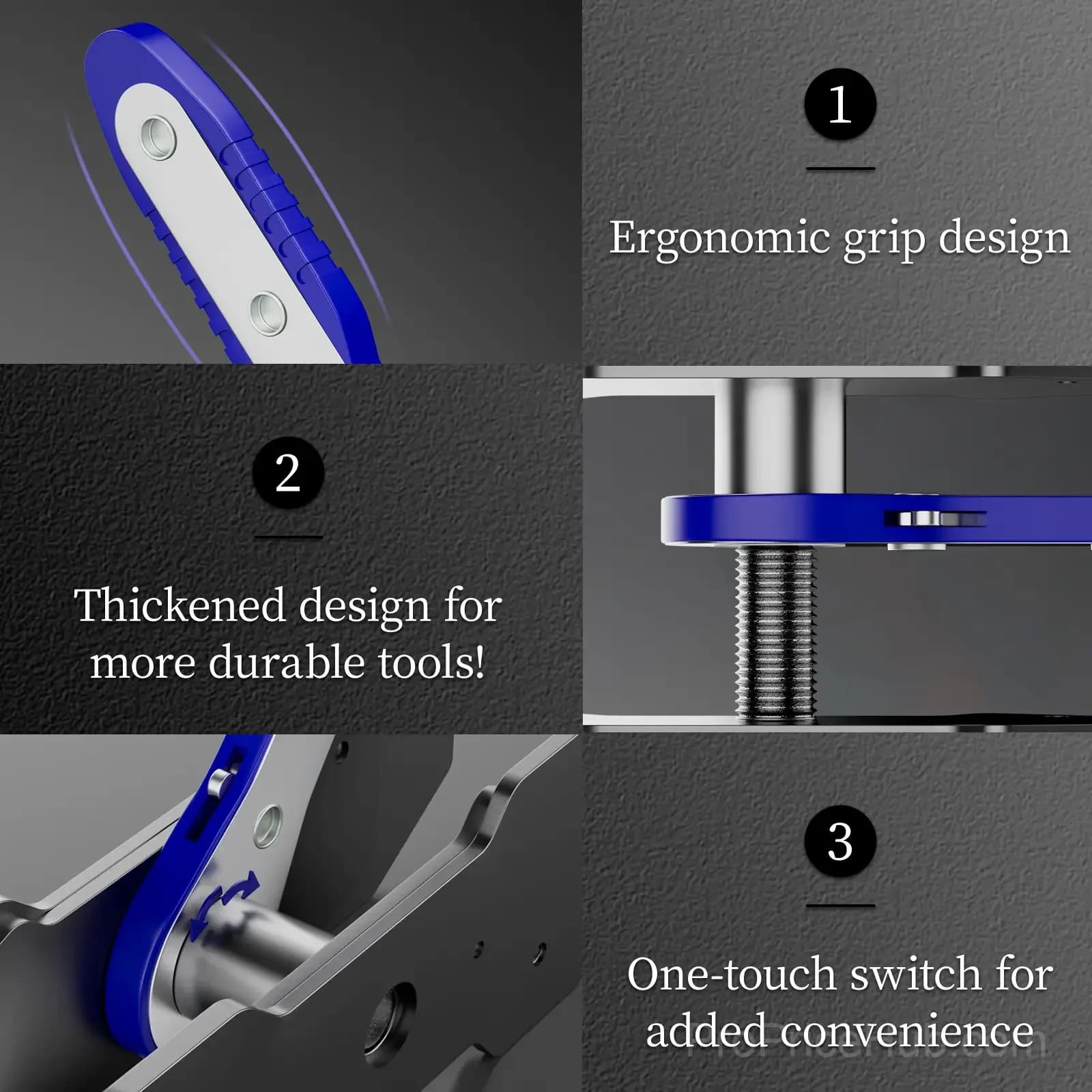 Brake Caliper Piston Press Tool – 360° Rotating Ratchet Wrench - View 3