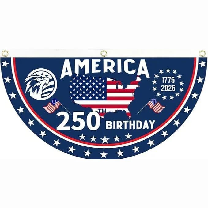 250th Anniversary USA Fan Flag - Buy 1 Get 1 Free - View 7