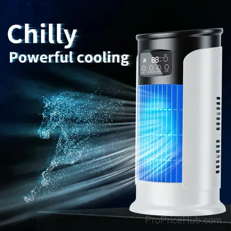 USB Desktop Air Cooler Fan, Standard Model, White - View 7
