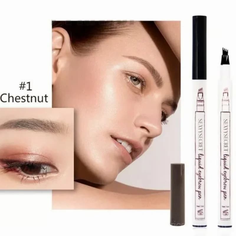 Waterproof Eyebrow Makeup, Chestnut Shade - View 1