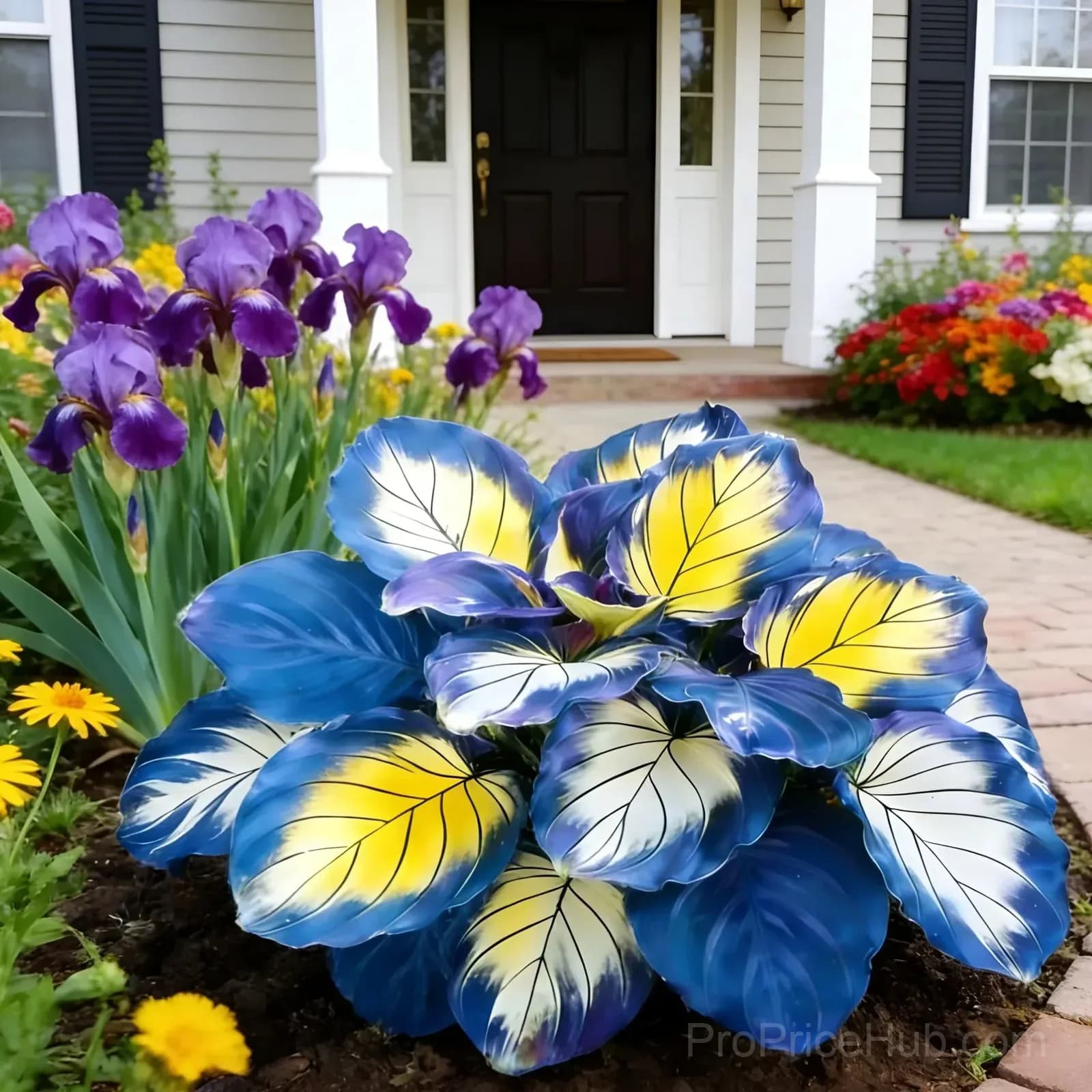 Rare Neon Hosta Bulbs - Shade-Loving Perennial for Garden - View 1