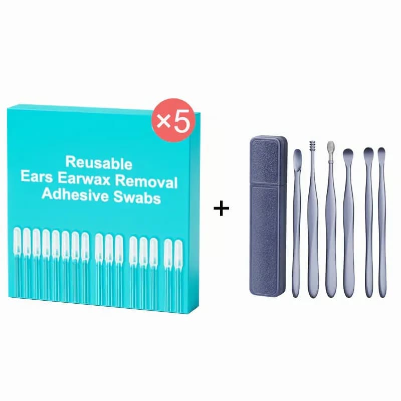 Reusable Earwax Removal Adhesive Swabs for Kids, Small, 24-Pack - View 13