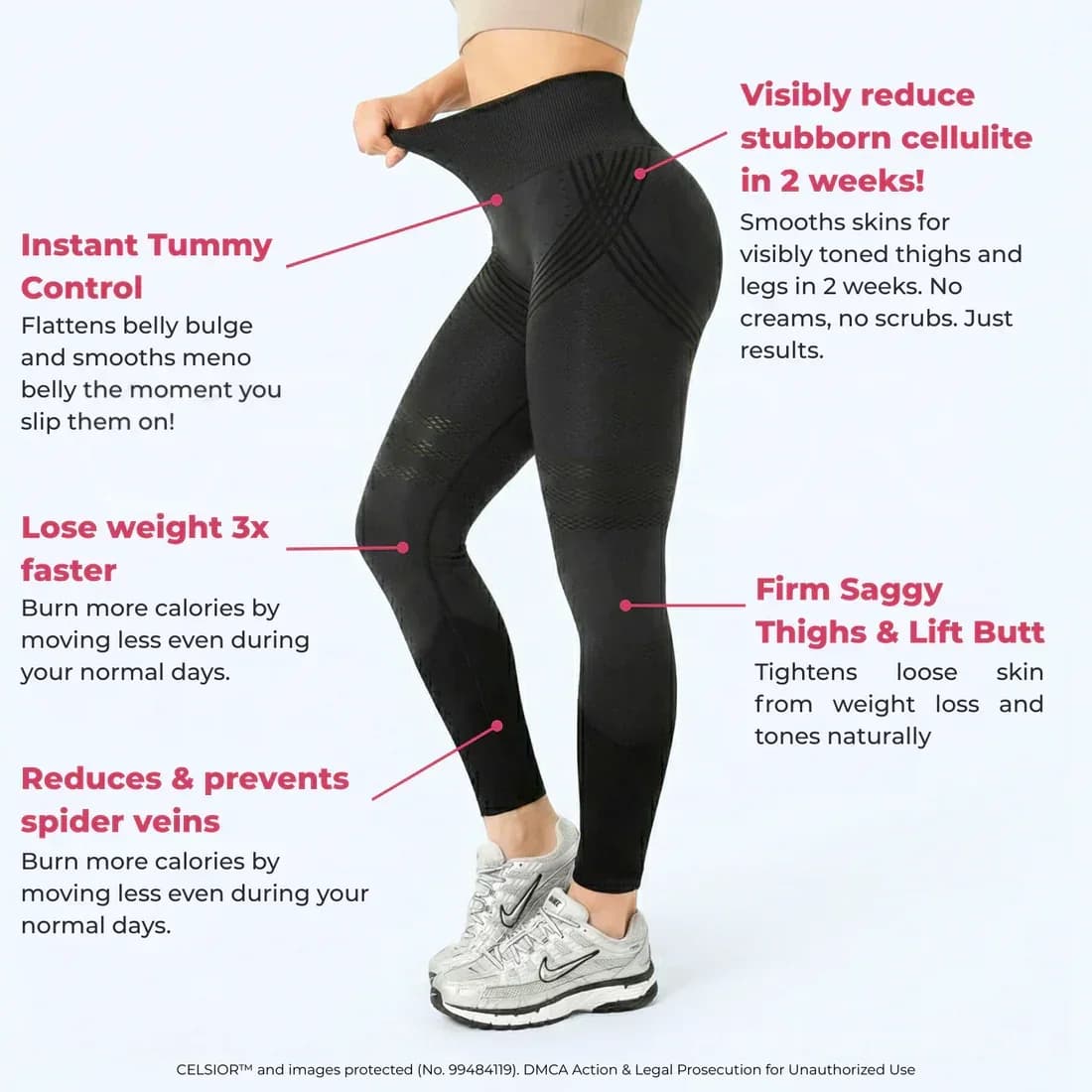 High-Waisted Hip Lifting Yoga Tight Pants, Quick-Dry Elastic - View 2