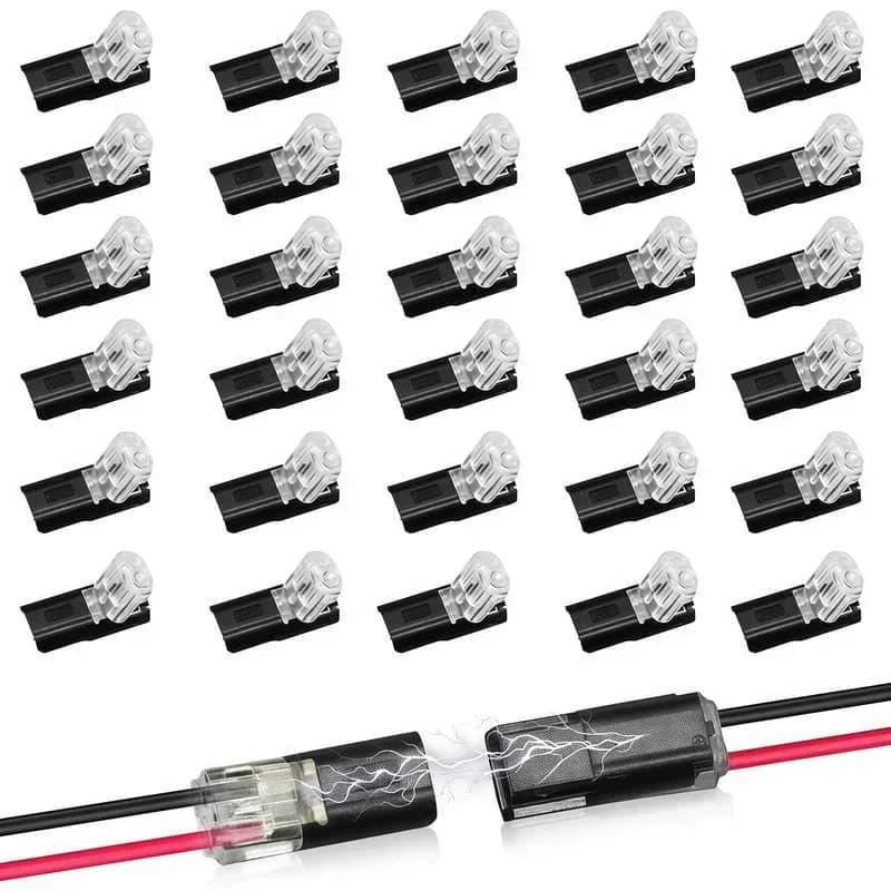 Fast-Fit 2-Pin Double-Wire Plug-in Connectors - View 2